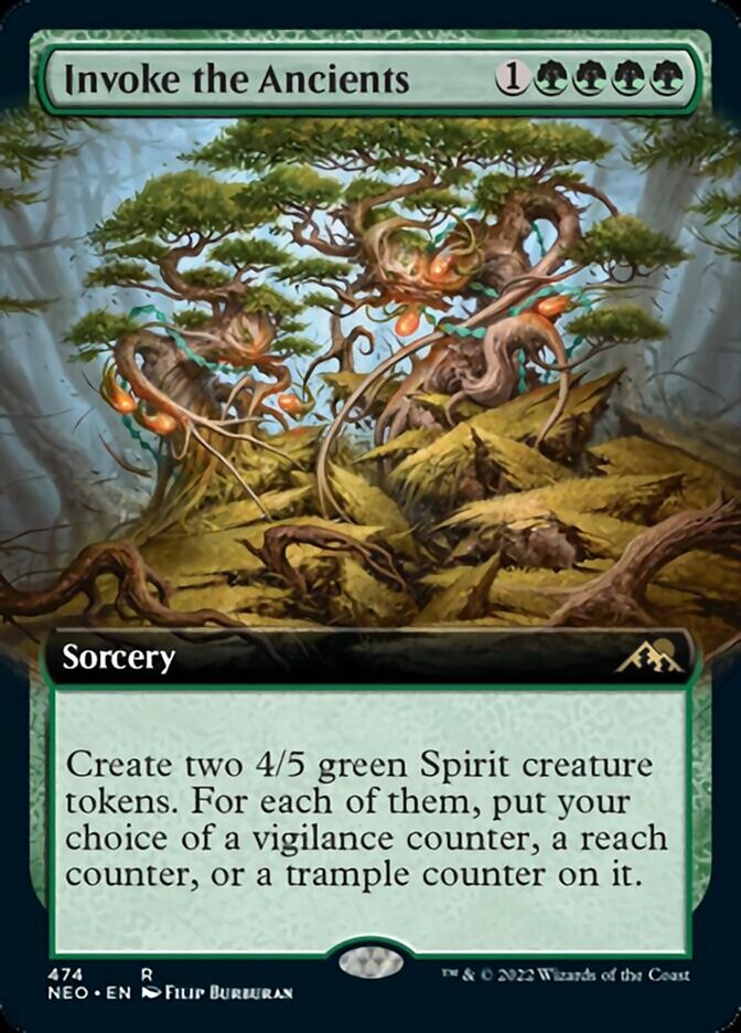 Invoke the Ancients (Extended Art) [Kamigawa: Neon Dynasty] | Game Master's Emporium (The New GME)