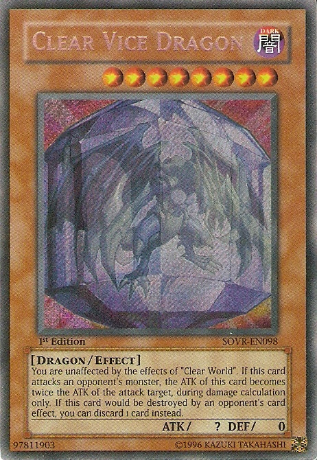 Clear Vice Dragon [SOVR-EN098] Secret Rare | Game Master's Emporium (The New GME)