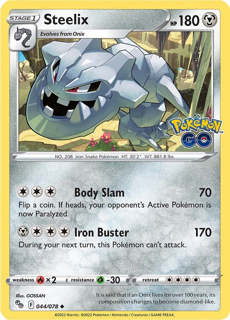 Steelix (044/078) [Pokémon GO] | Game Master's Emporium (The New GME)