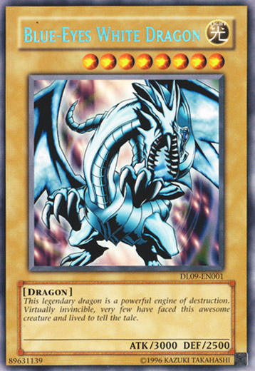 Blue-Eyes White Dragon (Blue) [DL09-EN001] Rare | Game Master's Emporium (The New GME)