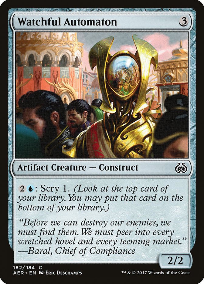 Watchful Automaton [Aether Revolt] | Game Master's Emporium (The New GME)