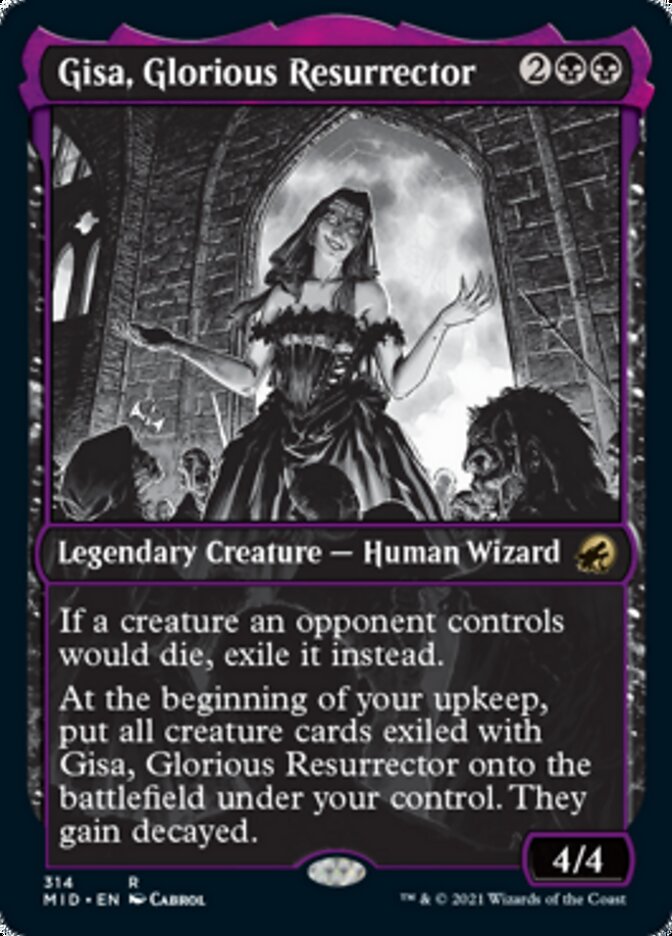 Gisa, Glorious Resurrector (Showcase Eternal Night) [Innistrad: Midnight Hunt] | Game Master's Emporium (The New GME)