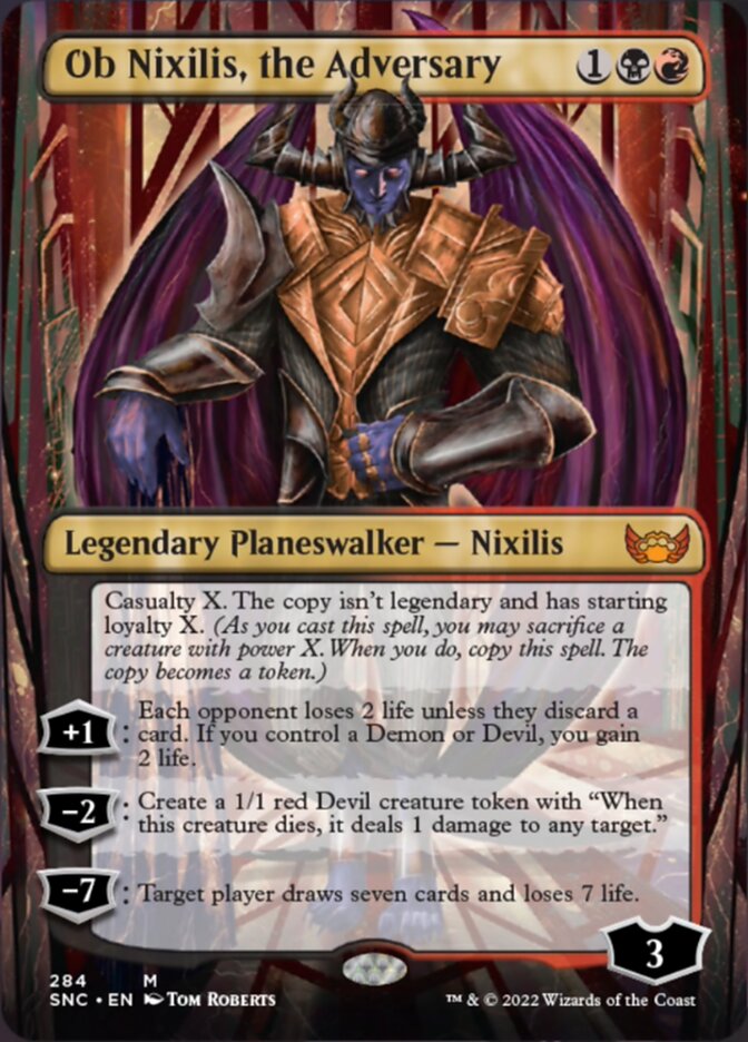 Ob Nixilis, the Adversary (Borderless) [Streets of New Capenna] | Game Master's Emporium (The New GME)