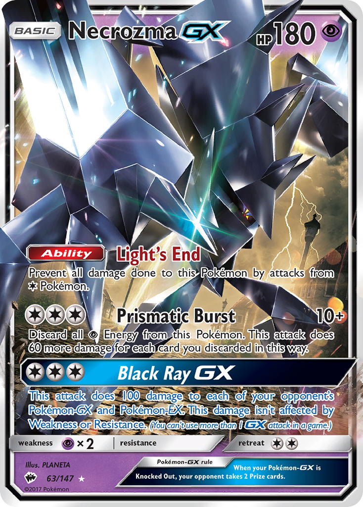 Necrozma GX (63/147) [Sun & Moon: Burning Shadows] | Game Master's Emporium (The New GME)