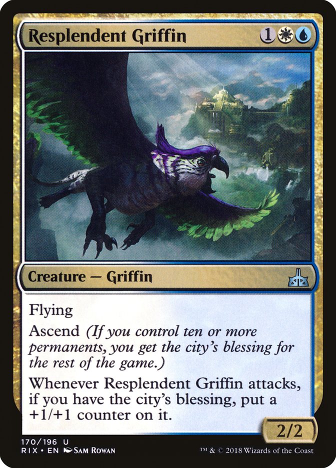 Resplendent Griffin [Rivals of Ixalan] | Game Master's Emporium (The New GME)