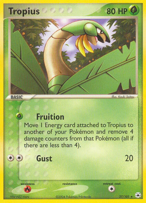 Tropius (27/101) [EX: Hidden Legends] | Game Master's Emporium (The New GME)