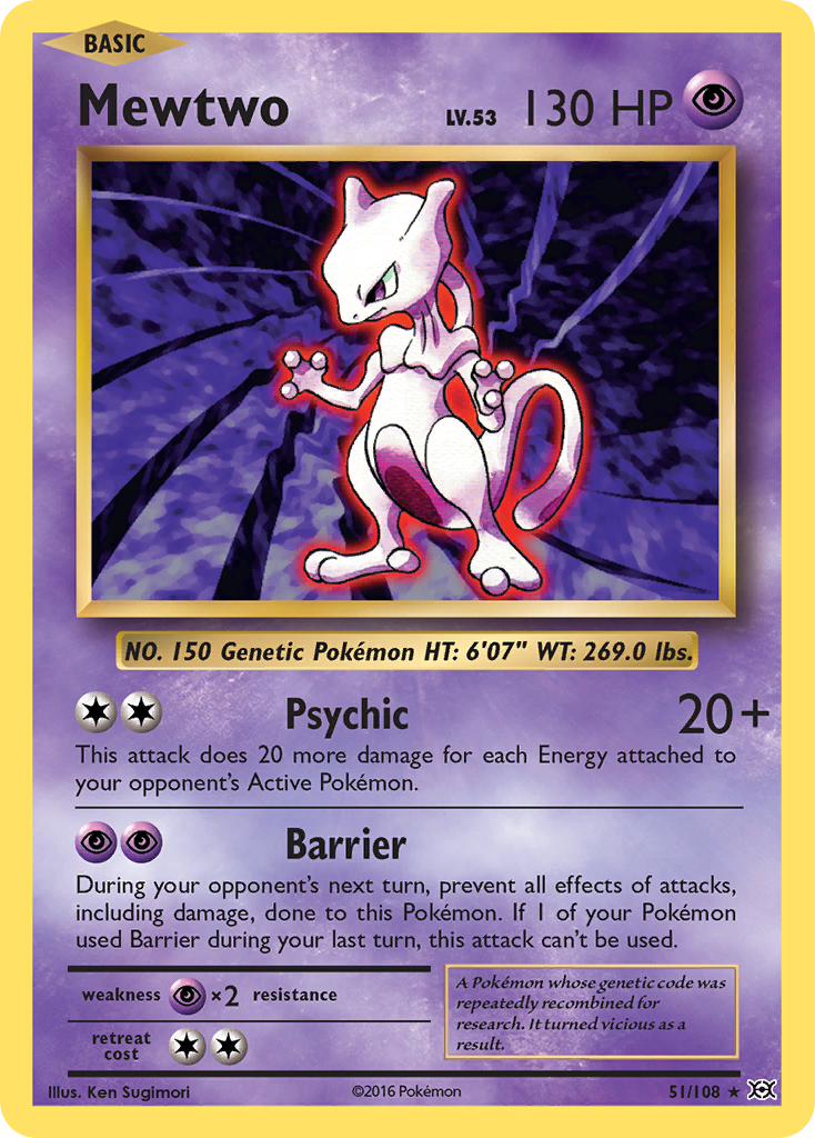 Mewtwo (51/108) [XY: Evolutions] | Game Master's Emporium (The New GME)