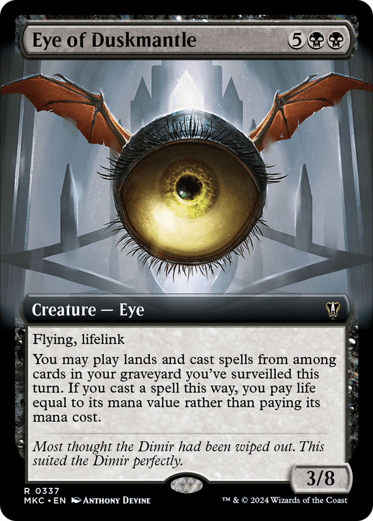 Eye of Duskmantle (Extended Art) [Murders at Karlov Manor Commander] | Game Master's Emporium (The New GME)