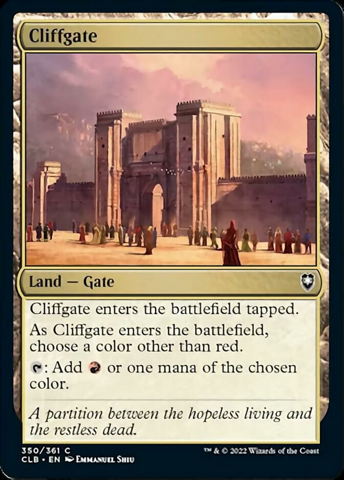 Cliffgate [Commander Legends: Battle for Baldur's Gate] | Game Master's Emporium (The New GME)