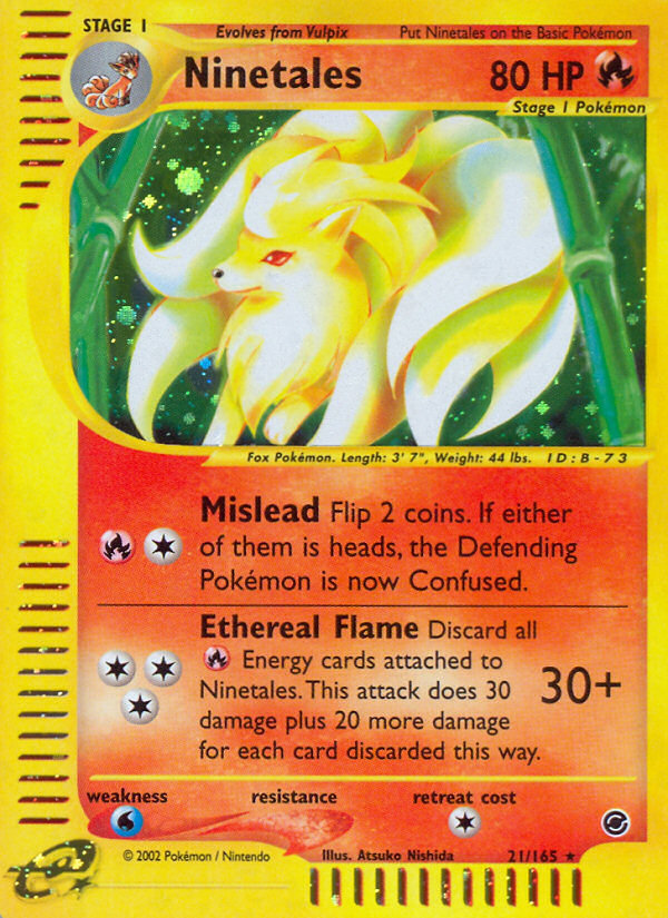 Ninetales (21/165) [Expedition: Base Set] | Game Master's Emporium (The New GME)