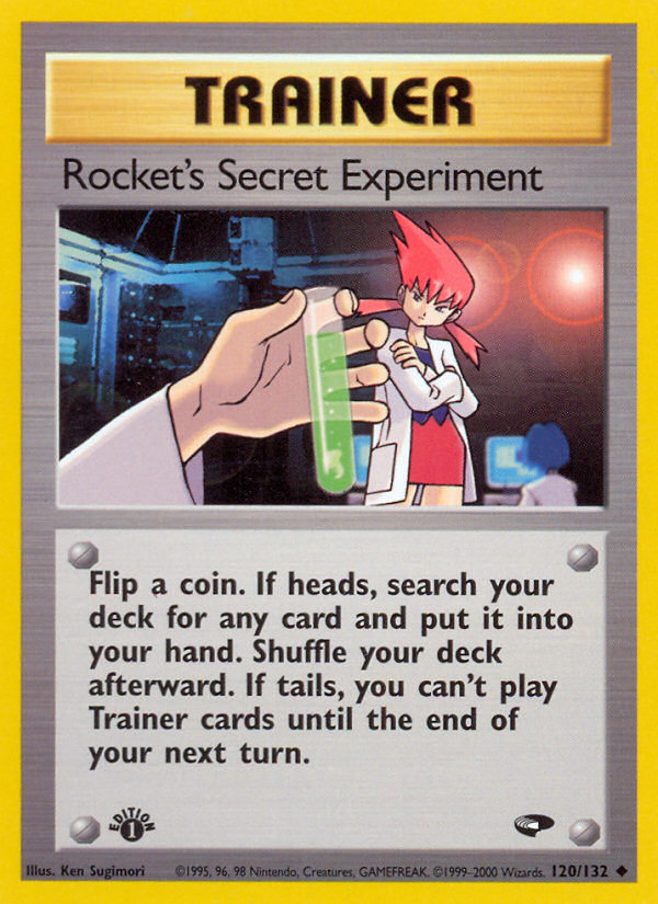 Rocket's Secret Experiment (120/132) [Gym Challenge 1st Edition] | Game Master's Emporium (The New GME)