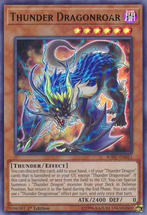 Thunder Dragonroar [SOFU-EN021] Ultra Rare | Game Master's Emporium (The New GME)