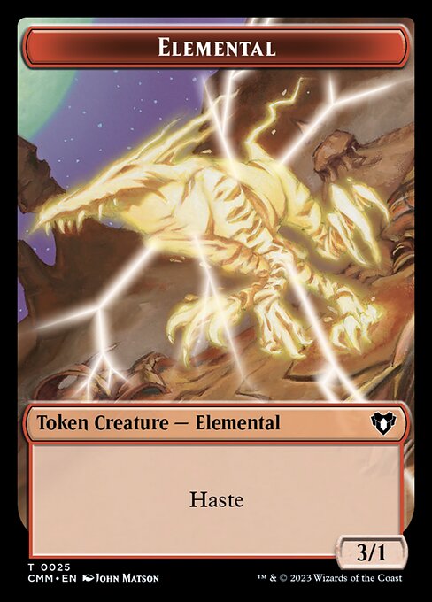 Eldrazi Spawn // Elemental (0025) Double-Sided Token [Commander Masters Tokens] | Game Master's Emporium (The New GME)