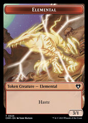 Clue // Elemental (0025) Double-Sided Token [Commander Masters Tokens] | Game Master's Emporium (The New GME)