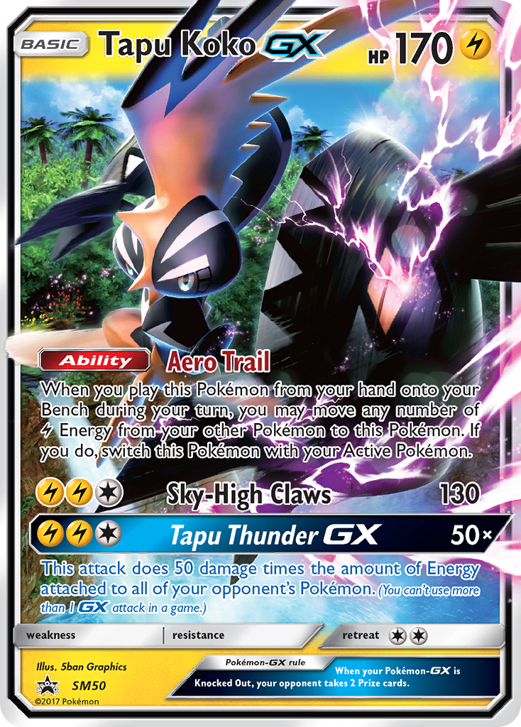 Tapu Koko GX (SM50) [Sun & Moon: Black Star Promos] | Game Master's Emporium (The New GME)