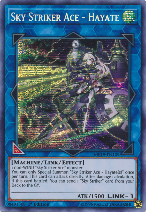 Sky Striker Ace - Hayate [MP19-EN109] Prismatic Secret Rare | Game Master's Emporium (The New GME)