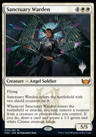 Sanctuary Warden (Promo Pack) [Streets of New Capenna Promos] | Game Master's Emporium (The New GME)