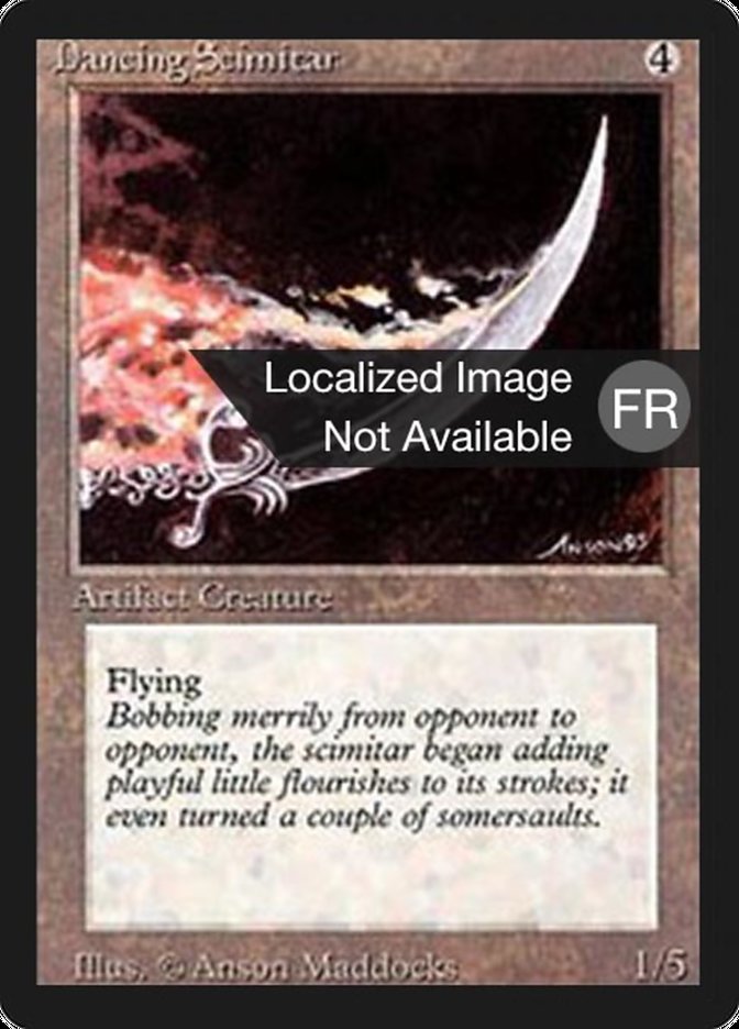 Dancing Scimitar [Foreign Black Border] | Game Master's Emporium (The New GME)