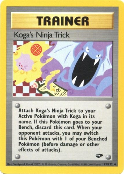 Koga's Ninja Trick (115/132) [Gym Challenge Unlimited] | Game Master's Emporium (The New GME)