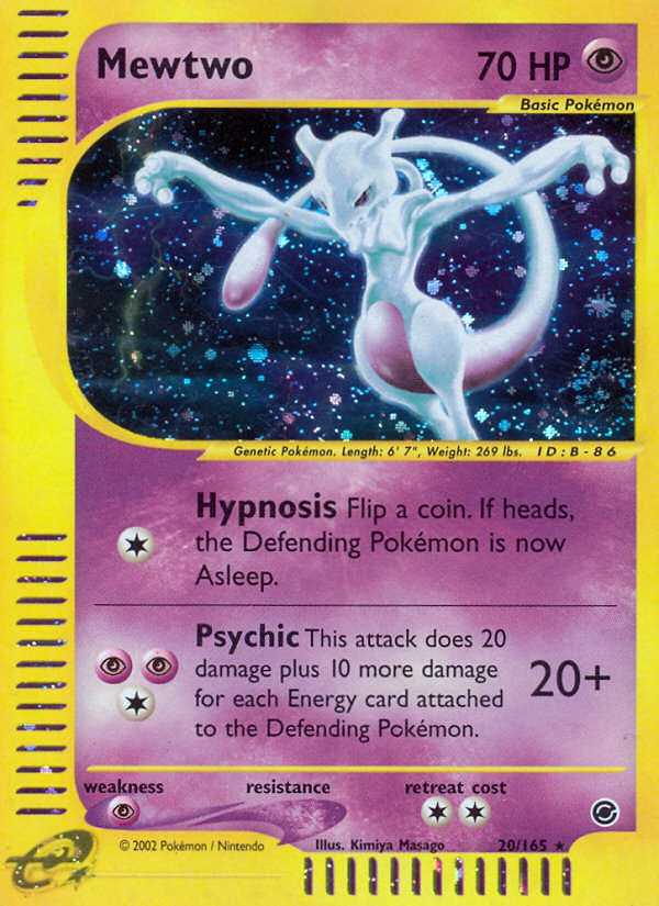 Mewtwo (20/165) [Expedition: Base Set] | Game Master's Emporium (The New GME)