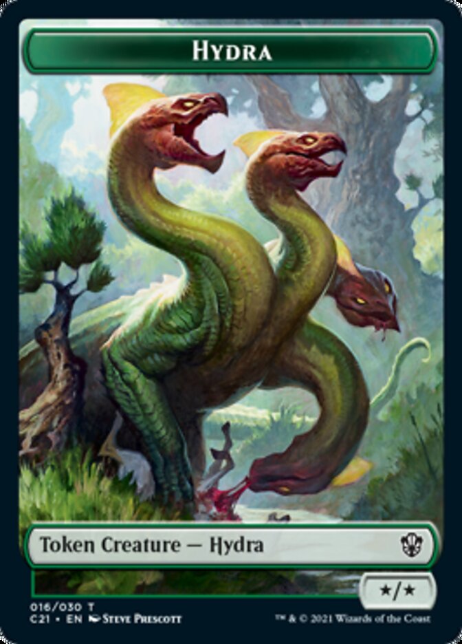 Hydra // Boar Double-Sided Token [Commander 2021 Tokens] | Game Master's Emporium (The New GME)