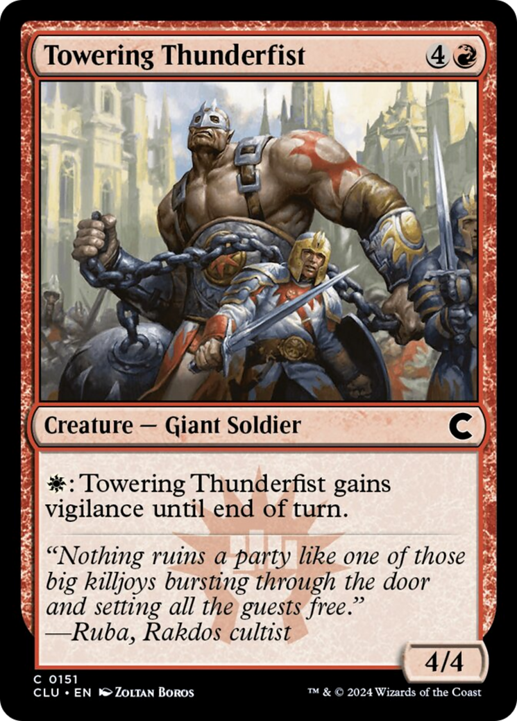 Towering Thunderfist [Ravnica: Clue Edition] | Game Master's Emporium (The New GME)