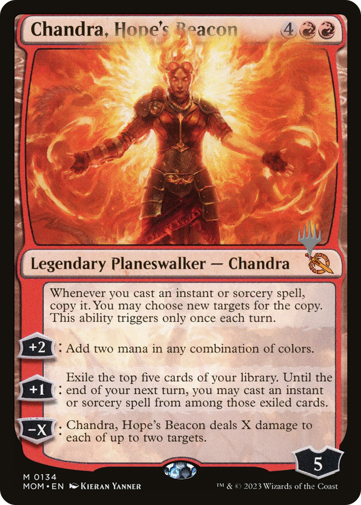 Chandra, Hope's Beacon (Promo Pack) [March of the Machine Promos] | Game Master's Emporium (The New GME)