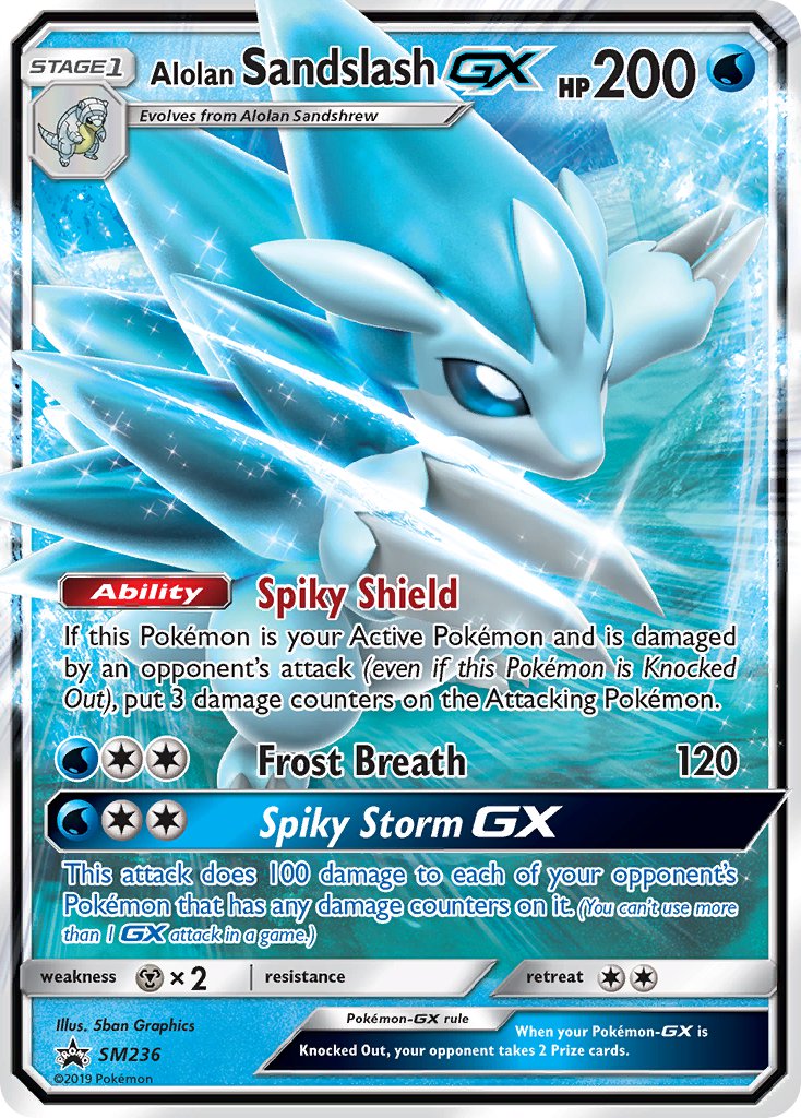 Alolan Sandslash GX (SM236) [Sun & Moon: Black Star Promos] | Game Master's Emporium (The New GME)