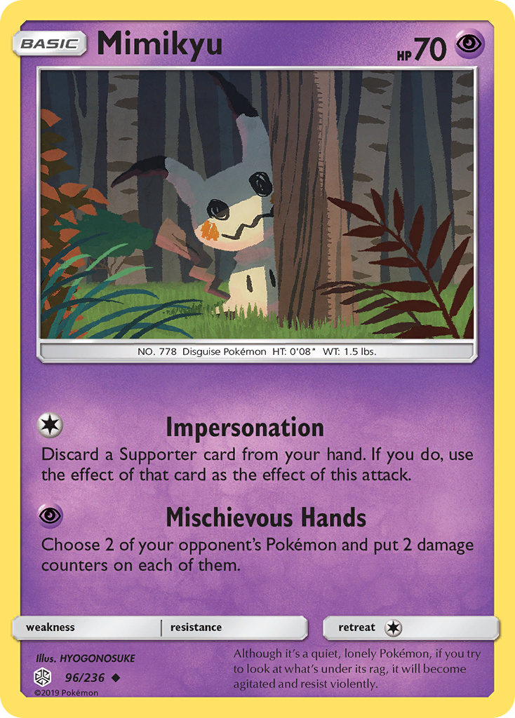 Mimikyu (96/236) [Sun & Moon: Cosmic Eclipse] | Game Master's Emporium (The New GME)