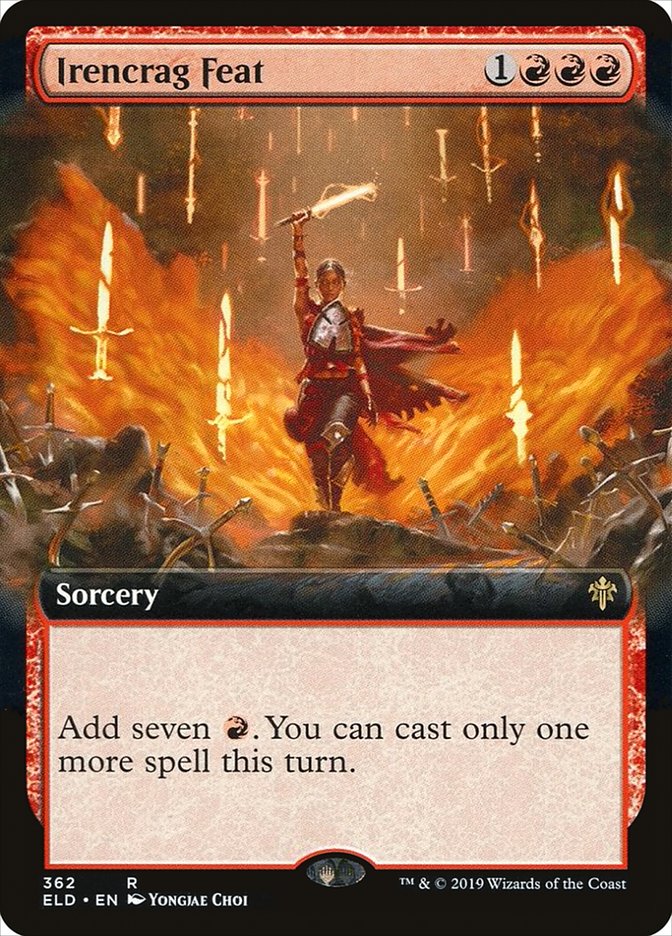 Irencrag Feat (Extended Art) [Throne of Eldraine] | Game Master's Emporium (The New GME)
