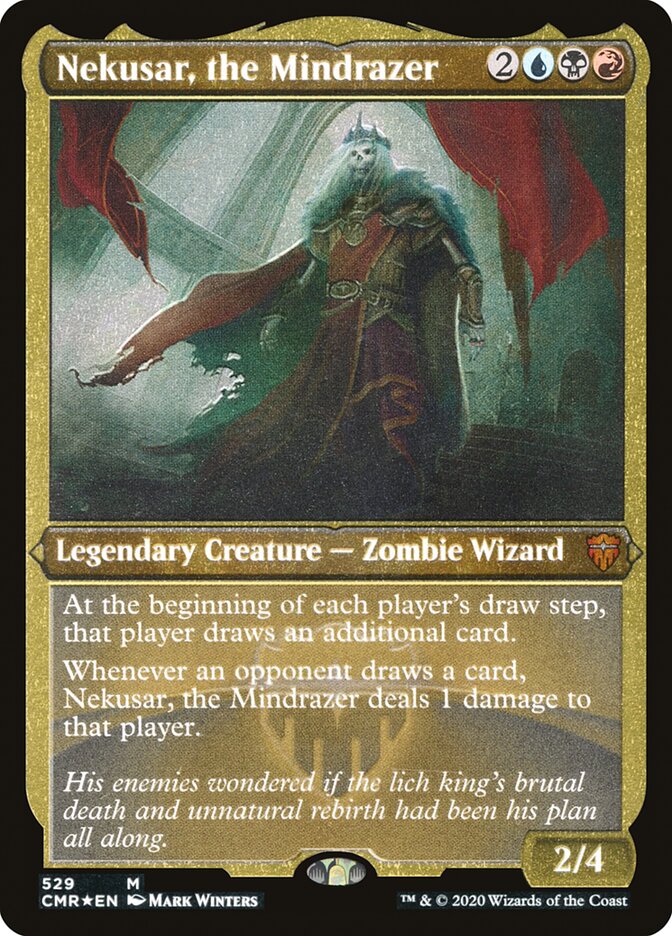 Nekusar, the Mindrazer (Etched) [Commander Legends] | Game Master's Emporium (The New GME)