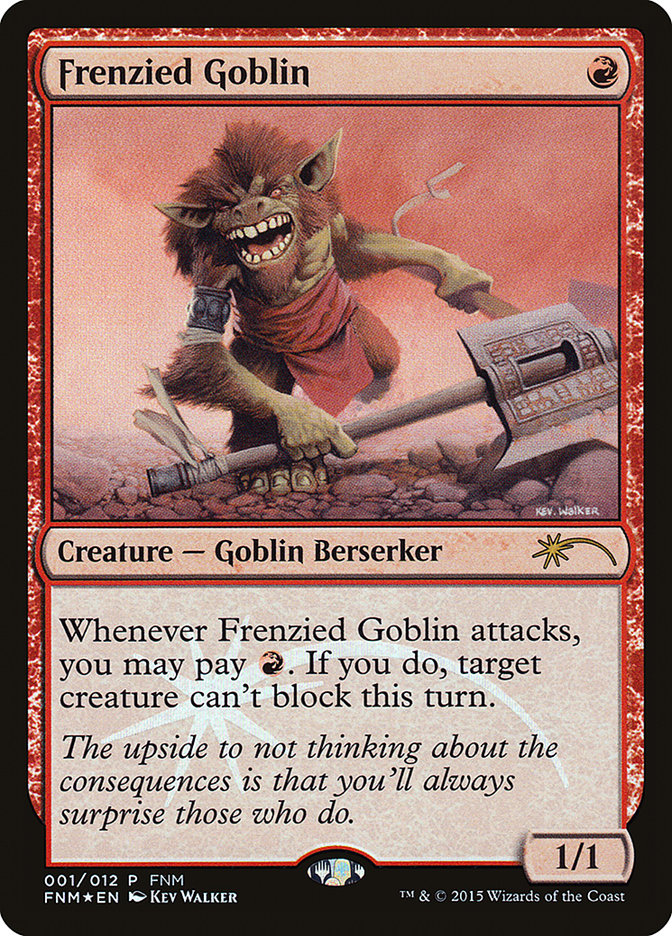 Frenzied Goblin [Friday Night Magic 2015] | Game Master's Emporium (The New GME)