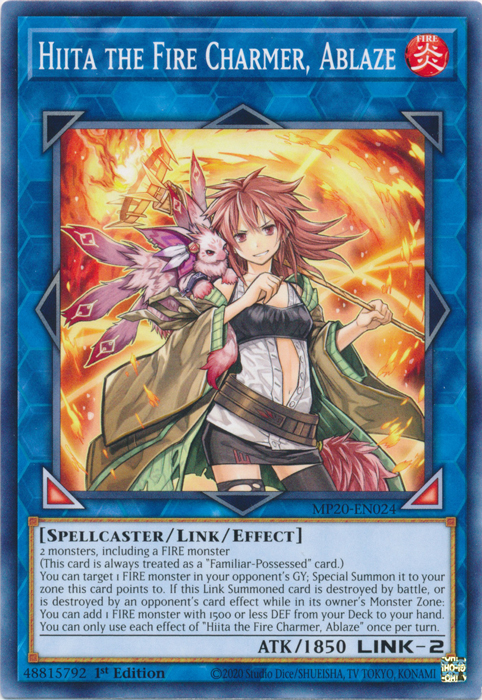 Hiita the Fire Charmer, Ablaze [MP20-EN024] Common | Game Master's Emporium (The New GME)