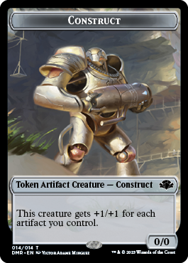 Goblin // Construct Double-Sided Token [Dominaria Remastered Tokens] | Game Master's Emporium (The New GME)