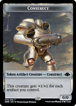 Elephant // Construct Double-Sided Token [Dominaria Remastered Tokens] | Game Master's Emporium (The New GME)