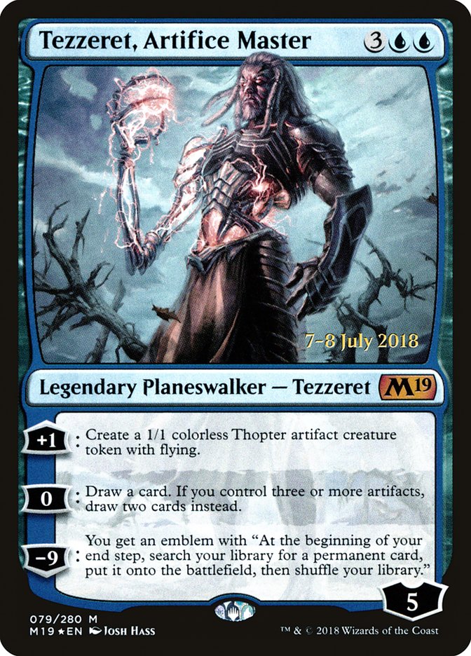 Tezzeret, Artifice Master [Core Set 2019 Prerelease Promos] | Game Master's Emporium (The New GME)