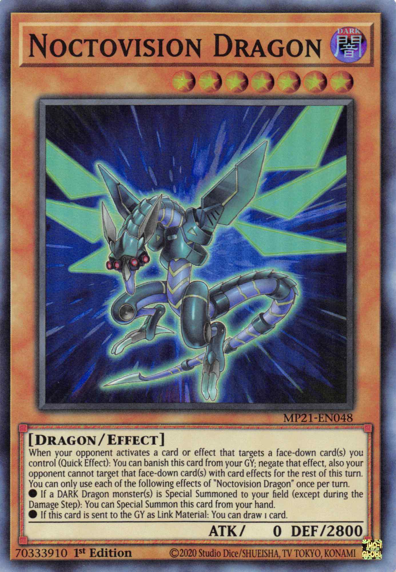 Noctovision Dragon [MP21-EN048] Super Rare | Game Master's Emporium (The New GME)