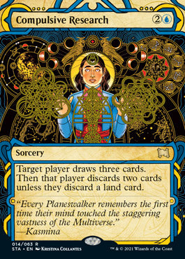 Compulsive Research (Foil Etched) [Strixhaven: School of Mages Mystical Archive] | Game Master's Emporium (The New GME)