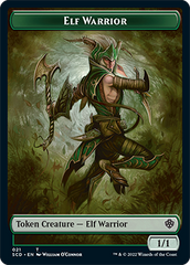 Elf Warrior // Soldier Double-Sided Token [Starter Commander Decks] | Game Master's Emporium (The New GME)