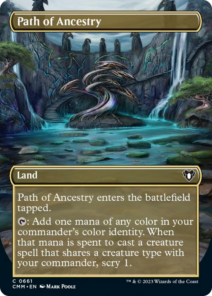 Path of Ancestry (Borderless Alternate Art) [Commander Masters] | Game Master's Emporium (The New GME)