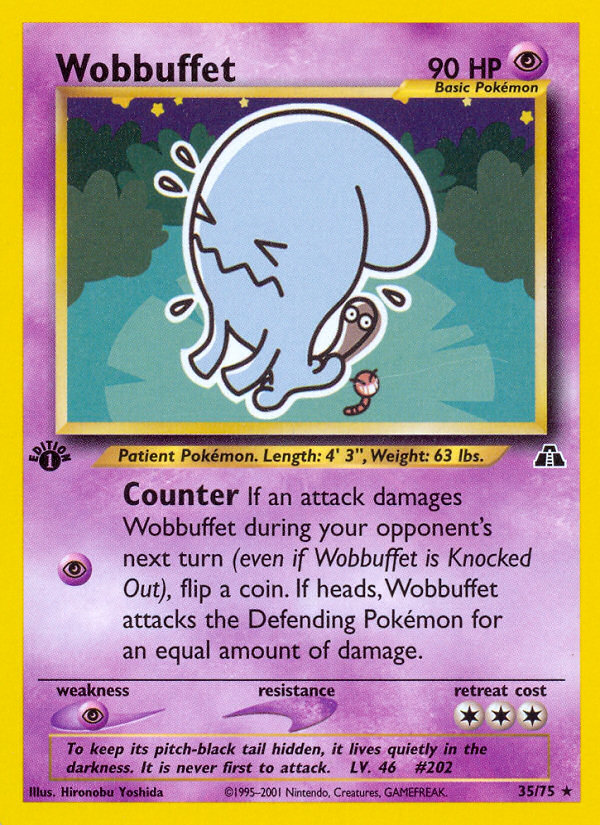Wobbuffet (35/75) [Neo Discovery 1st Edition] | Game Master's Emporium (The New GME)