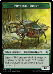 Phyrexian Mite // Phyrexian Insect Double-Sided Token [Phyrexia: All Will Be One Commander Tokens] | Game Master's Emporium (The New GME)