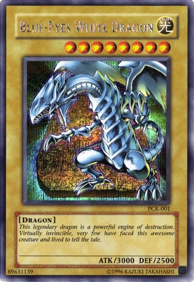 Blue-Eyes White Dragon (Power of Chaos: Kaiba the Revenge) [PCK-001] Secret Rare | Game Master's Emporium (The New GME)