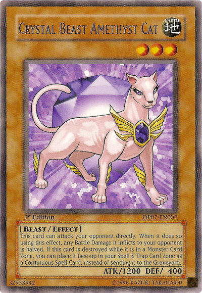 Crystal Beast Amethyst Cat [DP07-EN002] Rare | Game Master's Emporium (The New GME)