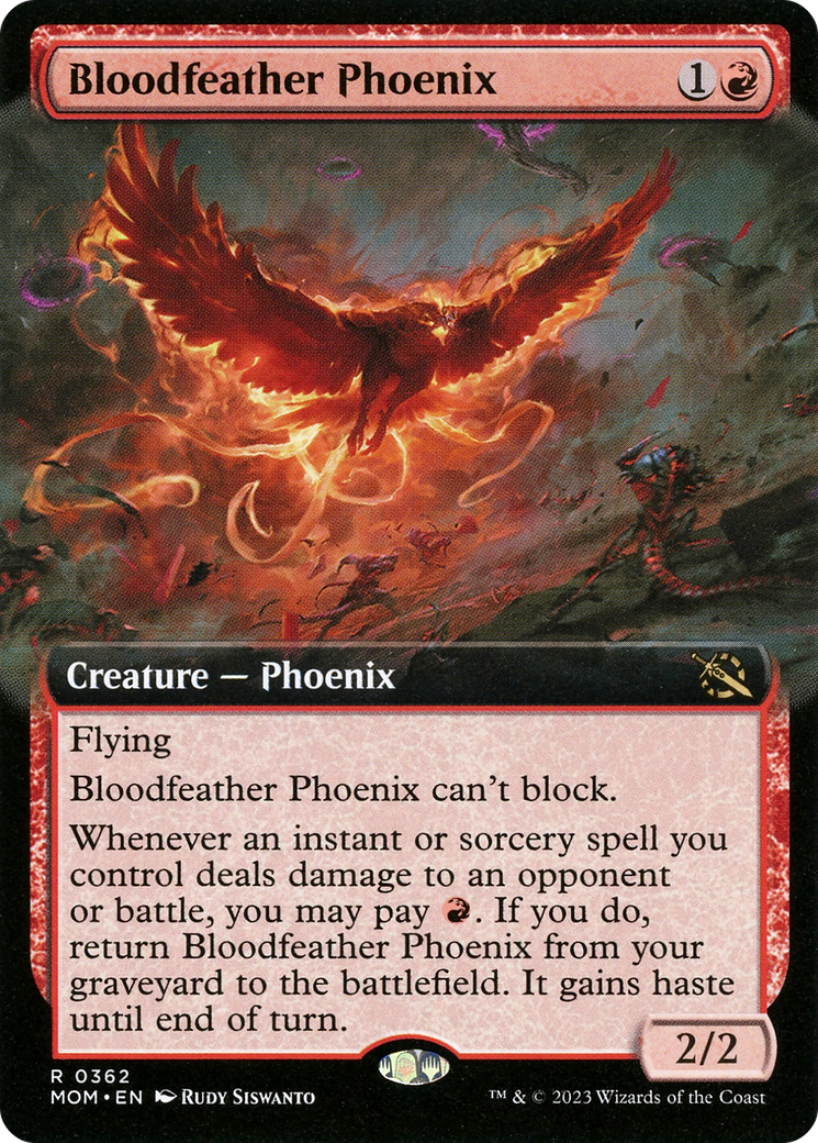 Bloodfeather Phoenix (Extended Art) [March of the Machine] | Game Master's Emporium (The New GME)