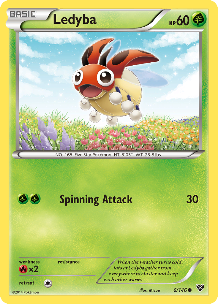 Ledyba (6/146) [XY: Base Set] | Game Master's Emporium (The New GME)