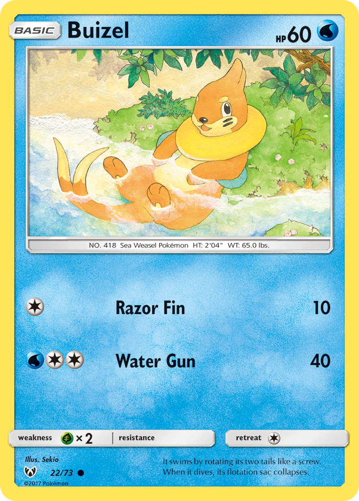 Buizel (22/73) [Sun & Moon: Shining Legends] | Game Master's Emporium (The New GME)