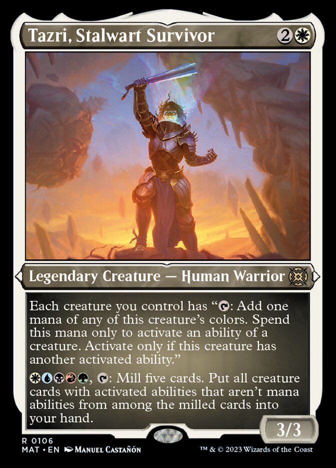 Tazri, Stalwart Survivor (Foil Etched) [March of the Machine: The Aftermath] | Game Master's Emporium (The New GME)