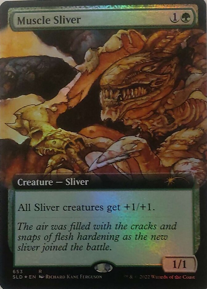 Muscle Sliver (Extended Art) [Secret Lair Drop Promos] | Game Master's Emporium (The New GME)