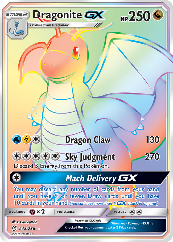 Dragonite GX (248/236) [Sun & Moon: Unified Minds] | Game Master's Emporium (The New GME)